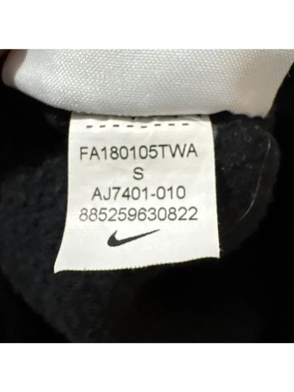 Nike Sportswear Club Fleece Jogger Pants Woman's Size S Black Drawstring Cuffed